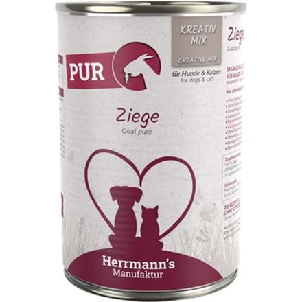 HERRMANN'S MANUFAKTUR puur geitenvlees hondenvoer, 400 g