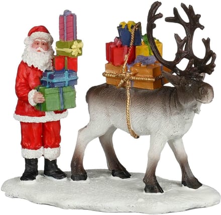 Luville - Santa and Deer Moving Presents