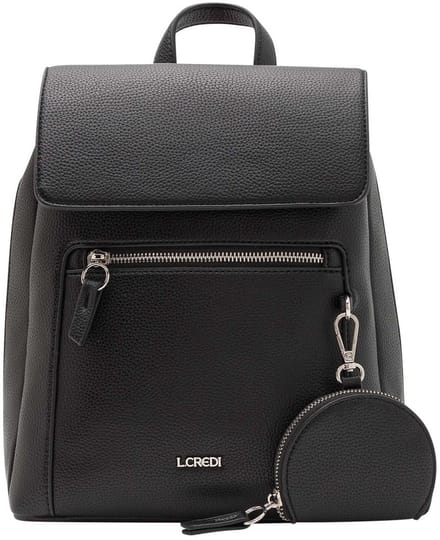 L.CREDI rugzak Ninina Backpack Black zwart