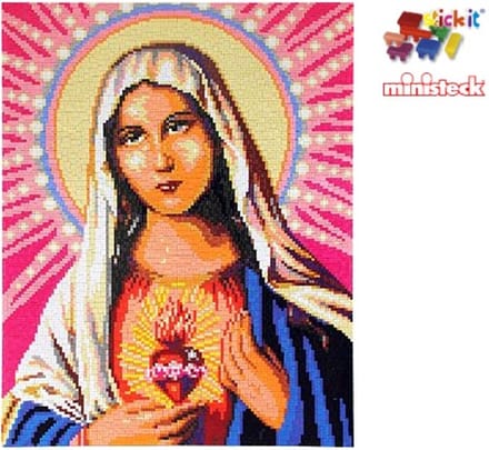 Stick-it Madonna, ca. 8.300 steentjes, compatibel met Ministeck