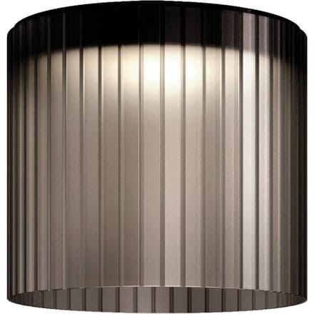 kdln LED plafondlamp Giass, grijs, Ø 40 cm