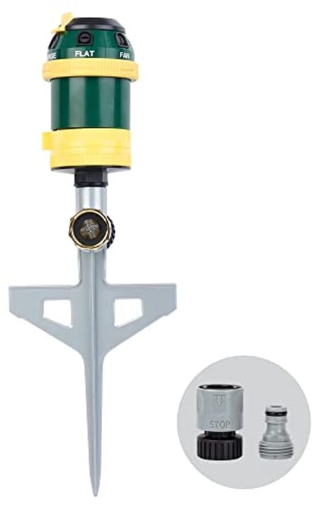 Roterende Sprinkler met 6 Sproeipatronen en Spike voor Tuin