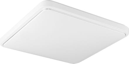 SOLA - LED Plafondlamp met Bewegingssensor- 28W - Daglicht Wit 4200K - 360° Zichthoek - Opbouw - Vierkant - Wit - IP44