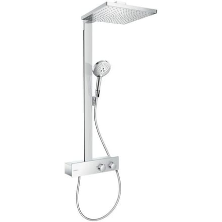hansgrohe Raindance E Showerpipe 300 1jet EcoSmart 8 l/min met ShowerTablet 350 chroom