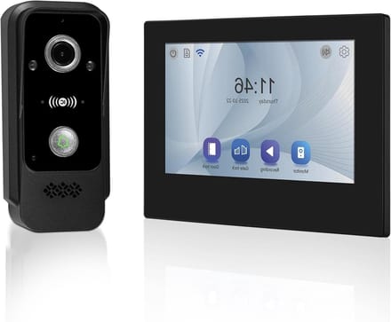Video Intercom Systeem - Deurbel Camera - Huis Beveiliging - 7 Inch Touchscreen - 1080P HD - Grijs
