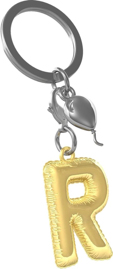 Metalmorphose Initialen Alfabet Sleutelhanger Letter R