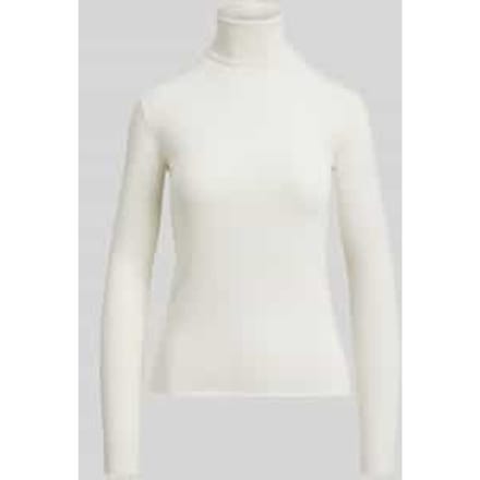 Slim fit coltrui van mix van katoen en lyocell