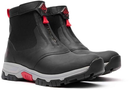 Muck Boot Apex Mid Zip | Grijs/Rood - Regenlaarzen - Maat 41 -