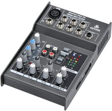 Professionele 5-kanaals mixer - Devine MixPad 502 - Multikleur