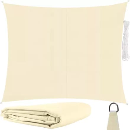 Gardlov Beige Zonneschermzeil 3x2m - Bescherming tegen de Zon met Stij