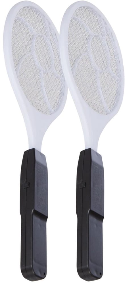 Atmosphera Elektrische vliegenmepper - 2x - wit - op batterijen - L44 cm