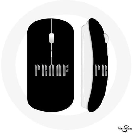 Wireless Mouse BTS Albumproof Het nieuwe album 2022 Zwarte achtergrond