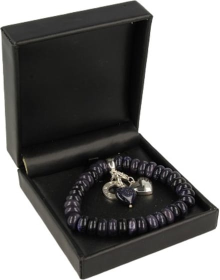 Blaufluss Ruby Mania, armband nr 25, rond (synth)