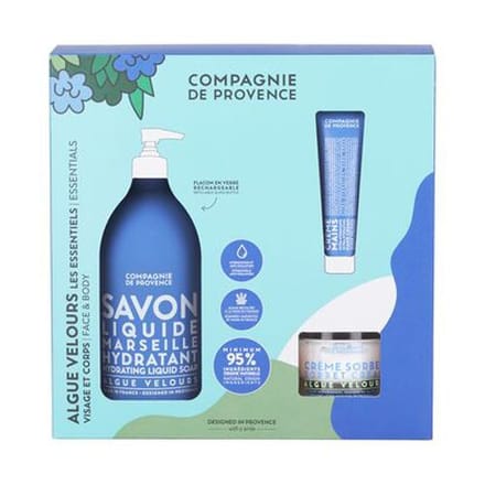 Compagnie de Provence - Algue Velours - Velvet Seaweed - Face & Body care geschenkset