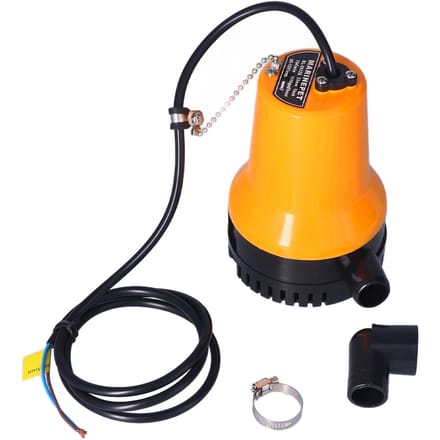 12V Marine Elektrische Bilgepomp Dompelbaar 5400rpm Horizontale As Vane Aandrijving orange