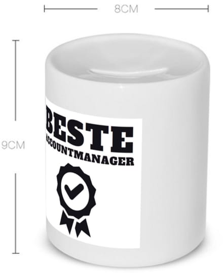 Akyol - beste accountmanager Spaarpot - Moeder - mama - moederdag - 350 ML inhoud