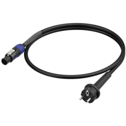 Neutrik 1036413 Aansluitkabel Stroom Zwart 3 m