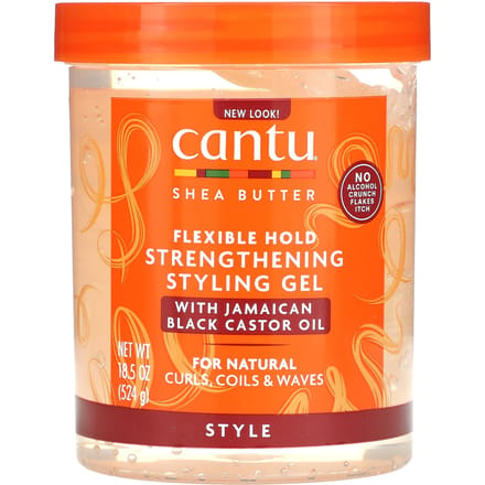 Cantu, sheaboter, flexibele verstevigende stylinggel, 524g (18.5oz) beige