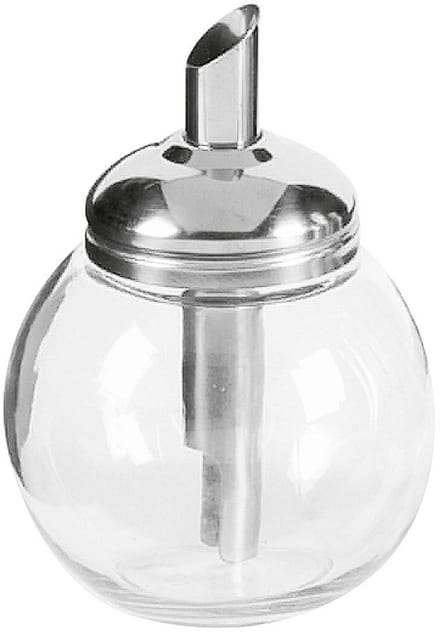 APS suikerdispenser - 150 ml - glazen pot met RVS schroefdeksel