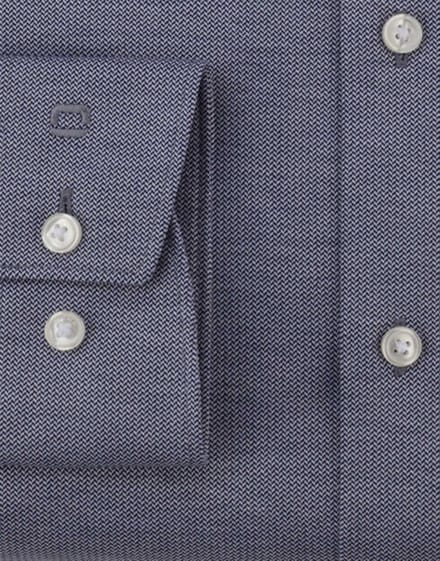 business overhemd Olymp Luxor 24/7 modern fit grijs jersey