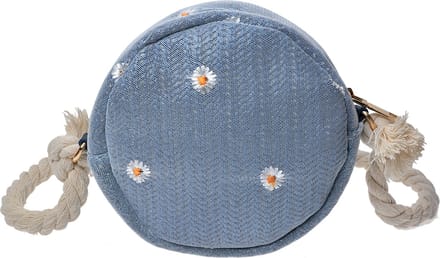 Juleeze Handtas Dames Ø 15 cm Blauw Polyester Bloemen