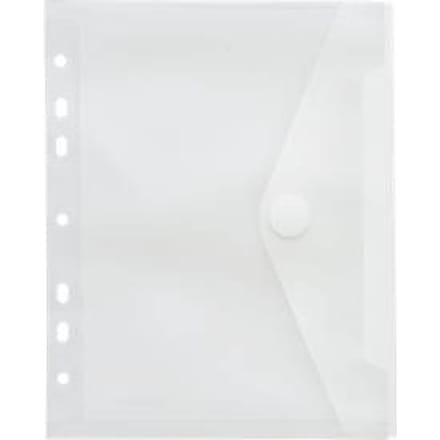 FolderSys documenthoes, A5, klittenbandsluiting, geperforeerde rand,