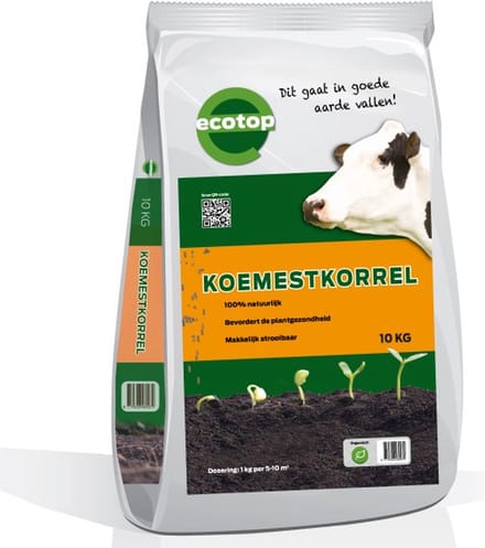 Ecotop geurloze koemestkorrels zak ca. 10kg