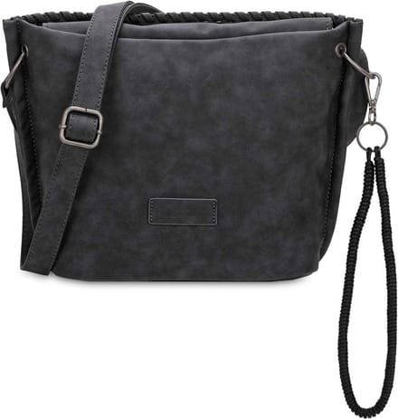 Fritzi aus Preußen Schoudertas Luke03 Root Crossbody Bag Black Zwart