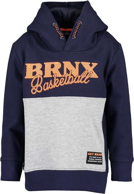 Blue Seven - boys knitted sweatshirt, hood - NIGHT BLUE ORIG - Mannen - Maat 92