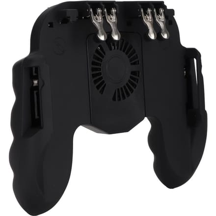 Mobiele Telefoon Game Controller Warmteafvoer Gamepad Power Handvat met Koelventilator black