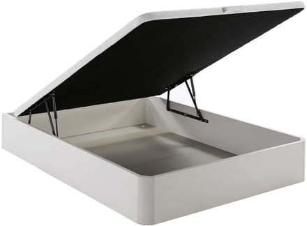 Vente-unique Set 160 x 200 cm wit kofferbed + pocketveringmatras dikte 19 cm - DAYNI van YSMÉE