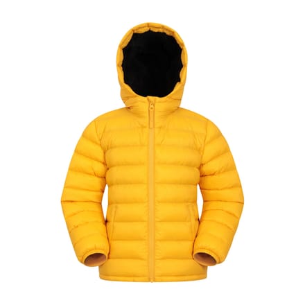 Mountain Warehouse Gewatteerde jas met imitatiebont voor kinderen/kinders (Geel)
