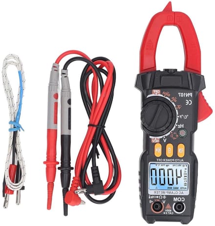 Digitale Tangmeter - Spanning Tester - Elektrisch Onderhoud - Non-Contact Spanning - 600A Max - Zwart