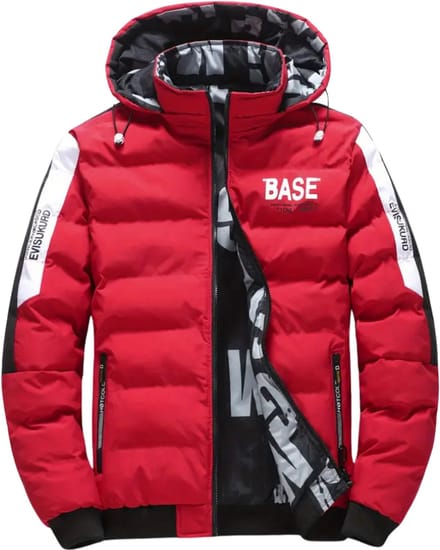 Winterjas Heren - Parka - Winter - Jas - Volwassen - Stijlvol - Rood - L