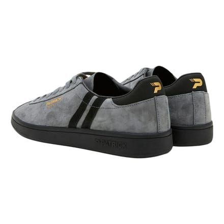 Patrick Mens Monaco Suède Cupsole Sneakers (Charcoal/Zwart)