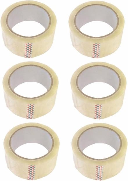 Dozensluittape - PP - 50mm - 66m - transparant - 6 stuks