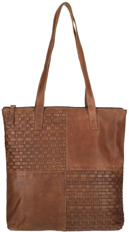 Enrico Benetti Sicily Leren Shopper - Cognac