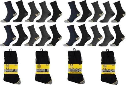 Apollo premium werksokken multipack 20 paar maat 39/42