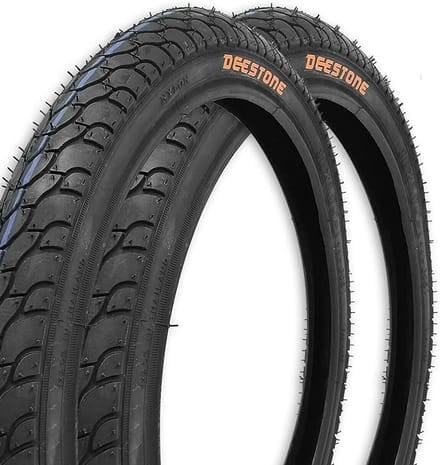 Zwarte fietsbanden voor kinderfiets 47-203 rubber hoge stabiliteit