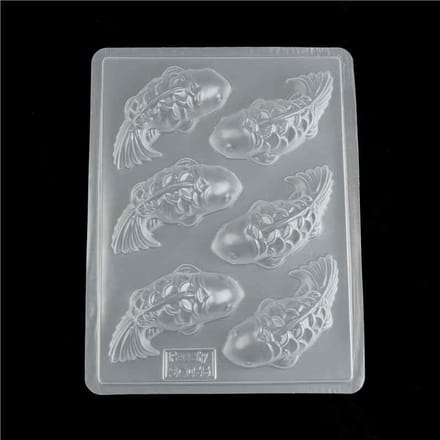 Moule à chocolat pour gâteau de poisson à la carpe 3D, pour gelée, Sugarcraft, gâteau de riz, outils de cuisson gray