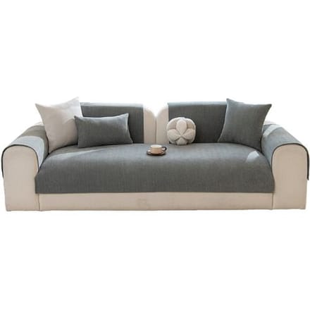 ochama Kussensloop voor Sofakussenset, kussenbeschermer, antislip kussenhoes, 45×45cm - Grijs
