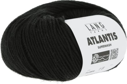 Lang Yarns Atlantis - 04 zwart - Wol/Acryl-Mix Garen