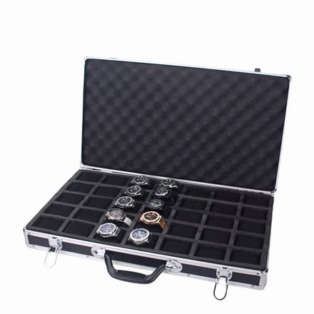 Horloge Opberg Koffer - 35 Vakjes - Opbergbox