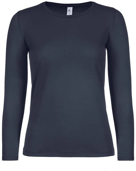 Dames-T-shirt met lange mouwen B&C E150
