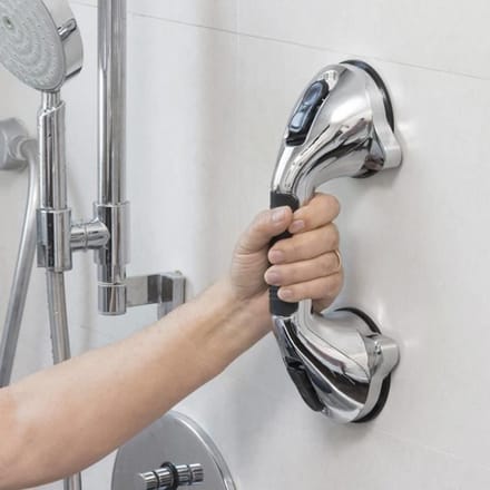 Veiligheidshandgreep - InnovaGoods - Badkamers - Antislip - Meervoudig Positioneerbaar - Ergonomisch zwart