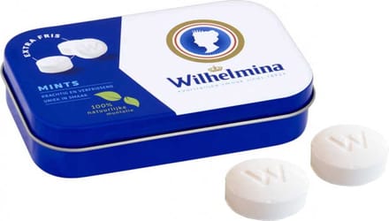 Wilhelmina Mini Mints in blikje 6 x 50 gram