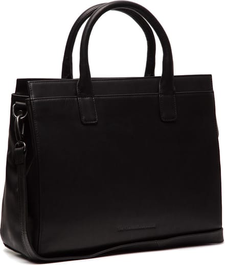 Chesterfield Rivera Waxed Pull Up Schoudertas - Zwart
