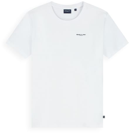 Ballin Amsterdam - Jongens Regular fit T-shirts Crewneck SS - White - Maat 12