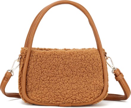Giuliano kunstlederen handtas Izzy - Teddy - Mini - Camel - Dames