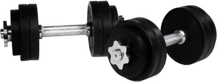 Gorilla Sports Dumbellset - Halterset - Rubber - 30 kg